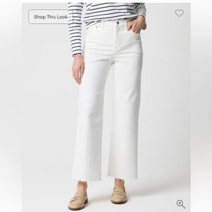 J. Crew Wide-Leg Cropped Jeans 32